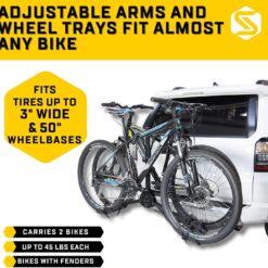 Saris All Star 2 Bike Hitch Rack with Secure & Easy to Load Platform