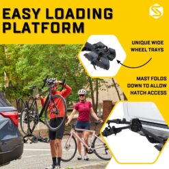 Saris All Star 2 Bike Hitch Rack with Secure & Easy to Load Platform