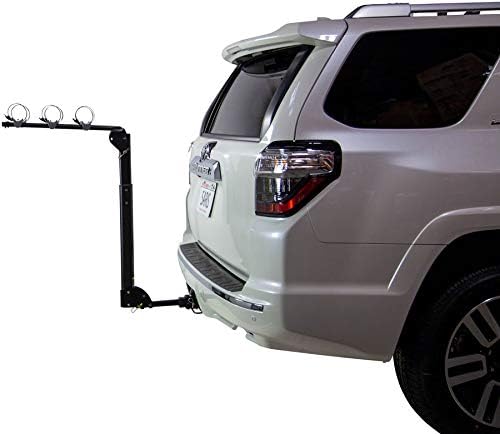 Saris Bike Rack, Grand Slam Hitch Car Rack, Universal Hitch, Hatch Access, Carries 4 Bicycles, Black