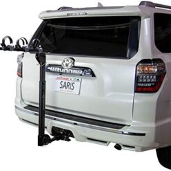 Saris Bike Rack, Grand Slam Hitch Car Rack, Universal Hitch, Hatch Access, Carries 4 Bicycles, Black
