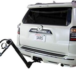 Saris Bike Rack, Grand Slam Hitch Car Rack, Universal Hitch, Hatch Access, Carries 4 Bicycles, Black