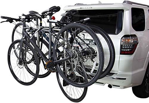 Saris Bike Rack, Grand Slam Hitch Car Rack, Universal Hitch, Hatch Access, Carries 4 Bicycles, Black