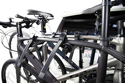 Saris Bike Rack, Grand Slam Hitch Car Rack, Universal Hitch, Hatch Access, Carries 4 Bicycles, Black