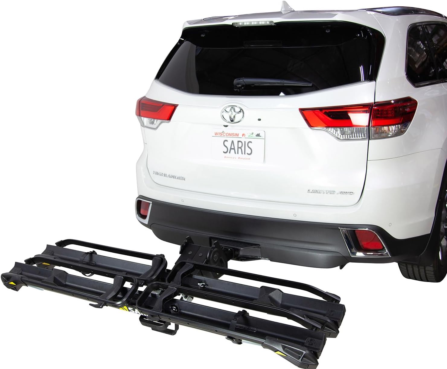 Saris Bike Racks, MHS 2+1 Universal Hitch Base, Fits 2" Hitch, Holds 2 Bikes, + 1 Additional Add On