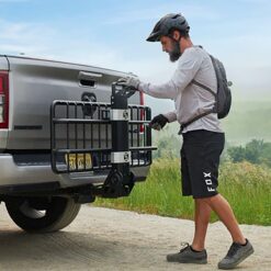 Saris MHS Cargo Basket Tray Modular Hitch System for Cars, Trucks and SUVs, Precision Machined Aluminum and Steel.
