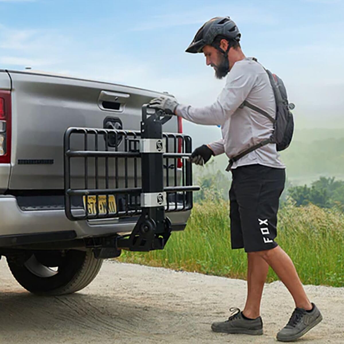 Saris MHS Cargo Basket Tray Modular Hitch System for Cars, Trucks and SUVs, Precision Machined Aluminum and Steel.