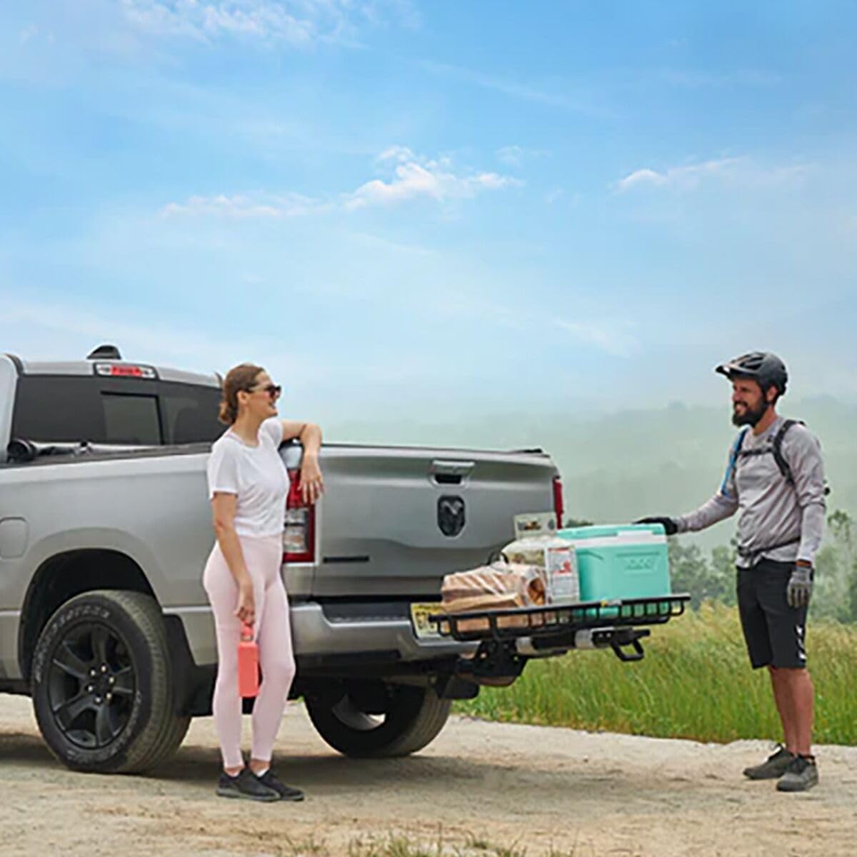 Saris MHS Cargo Basket Tray Modular Hitch System for Cars, Trucks and SUVs, Precision Machined Aluminum and Steel.