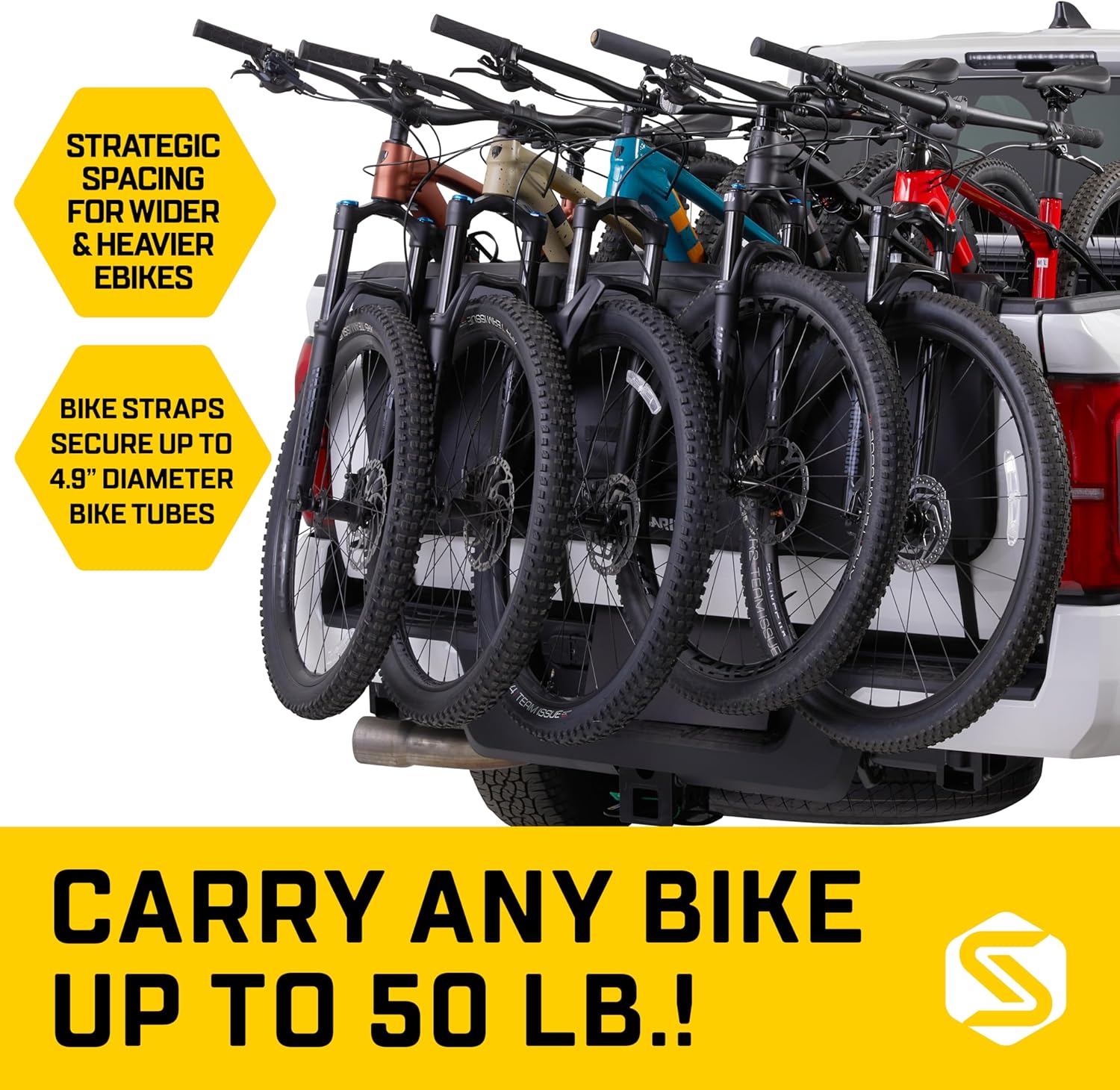 Saris Tailgate Pad – Water Resistant Padded Tailgate Pad for Carrying 6 Bikes on Trucks