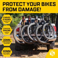 Saris Tailgate Pad – Water Resistant Padded Tailgate Pad for Carrying 5 Bikes on Trucks
