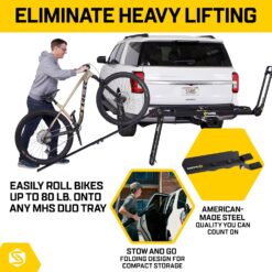 Saris MHS Ramp for Duo Tray Style Hitch Rack - 2" Receiver - 4' Long - 80 lb Capacity