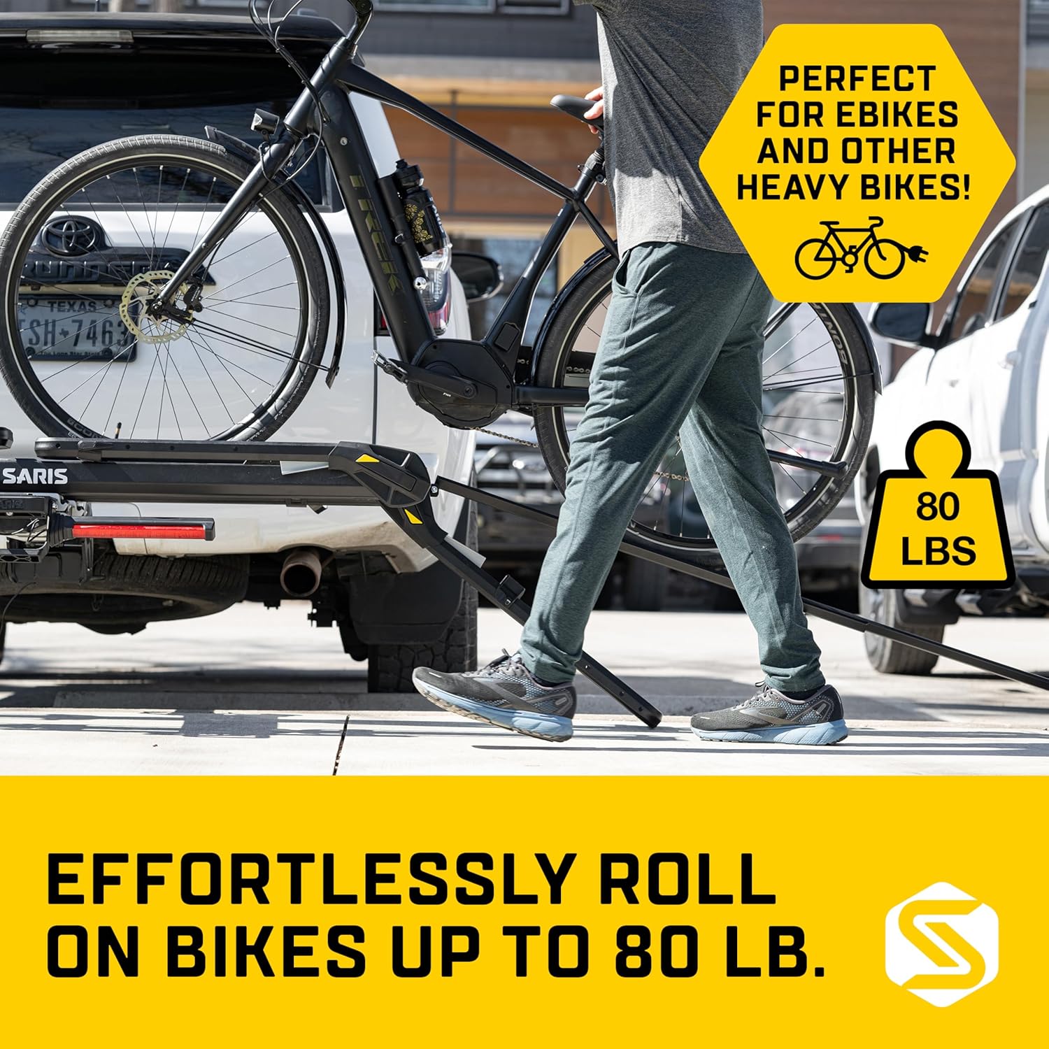 Saris MHS Ramp for Duo Tray Style Hitch Rack - 2" Receiver - 4' Long - 80 lb Capacity