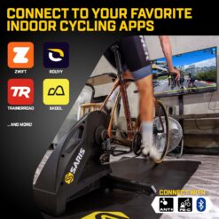 Saris - H3 Series Smart Indoor Bike Trainer, Quietest Ever at 59 dB, Compatible with 12-Speed Drivetrains, Includes Virtual Training App Subscription
