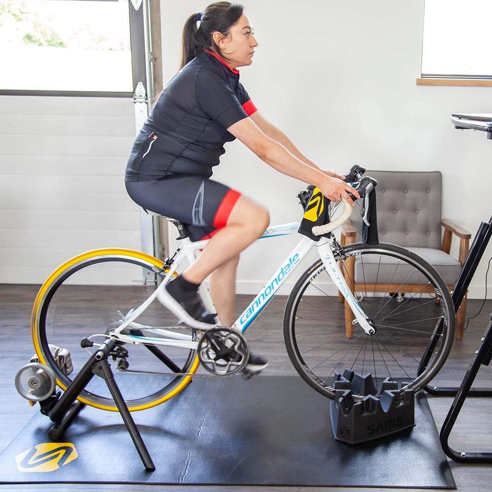 Saris Fluid2 Indoor Bike Trainer, Smart Equipped Option, Fits Road and Mountain Bikes, Compatible with Zwift App