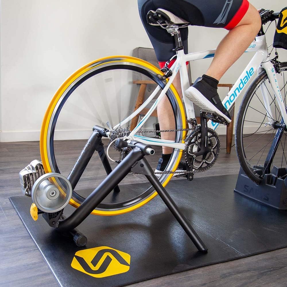 Saris Fluid2 Indoor Bike Trainer, Smart Equipped Option, Fits Road and Mountain Bikes, Compatible with Zwift App