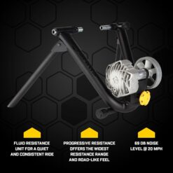 Saris Fluid2 Indoor Bike Trainer, Smart Equipped Option, Fits Road and Mountain Bikes, Compatible with Zwift App