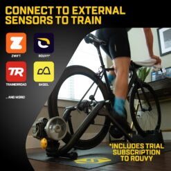 Saris Fluid2 Indoor Bike Trainer, Smart Equipped Option, Fits Road and Mountain Bikes, Compatible with Zwift App