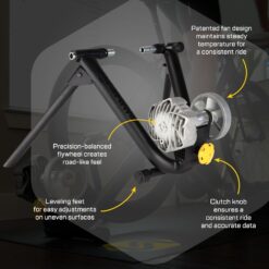 Saris Fluid2 Indoor Bike Trainer, Smart Equipped Option, Fits Road and Mountain Bikes, Compatible with Zwift App