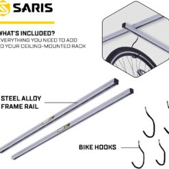 Saris Bike Storage, Cycle Glide Home Bicycle Parking, Ceiling Rack and Add-on-Kit