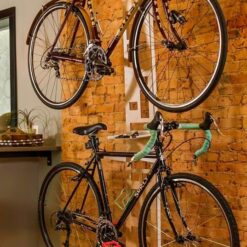Saris The Hottie Two Bike Home Storage Stand – Freestanding, Stylish Bike Rack – Holds 2 Bikes up to 35 lbs Each