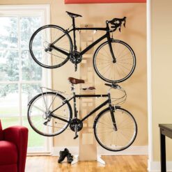 Saris The Hottie Two Bike Home Storage Stand – Freestanding, Stylish Bike Rack – Holds 2 Bikes up to 35 lbs Each