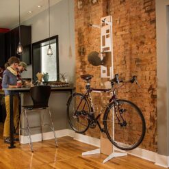 Saris The Hottie Two Bike Home Storage Stand – Freestanding, Stylish Bike Rack – Holds 2 Bikes up to 35 lbs Each