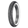 100/90-19 (57H) Dunlop D401 Front Motorcycle Tire Wide White Wall for Suzuki Savage LS650 1995-2009