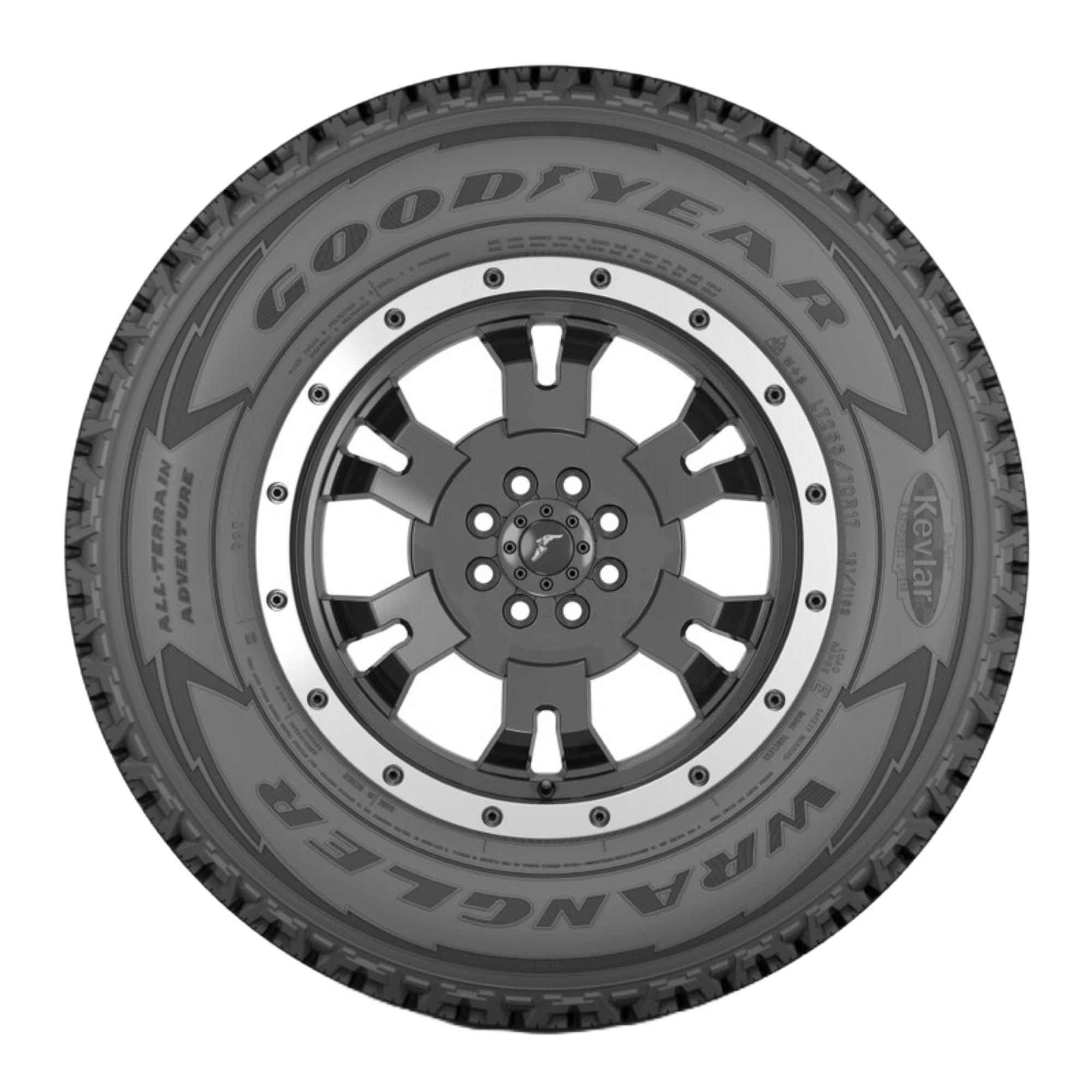 Goodyear Wrangler All-Terrain Adventure with Kevlar All Terrain LT275/70R18 125/122R E Light Truck Tire
