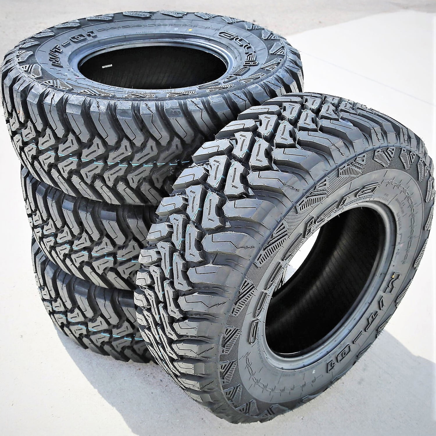 Set of 4 Accelera M/T-01 31X10.50R15 109Q C 6 Ply mud Light Truck Tires