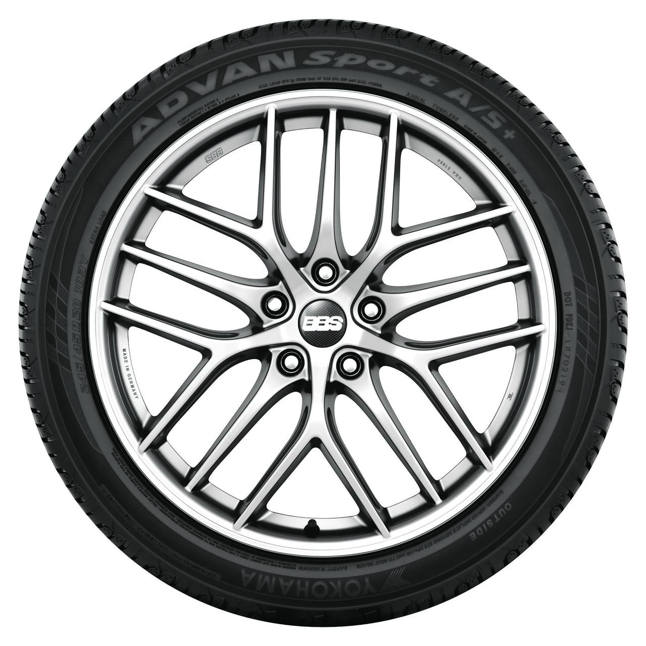 Yokohama Advan Sport A/S+ 235/45R17XL 97W BW All Season Tire