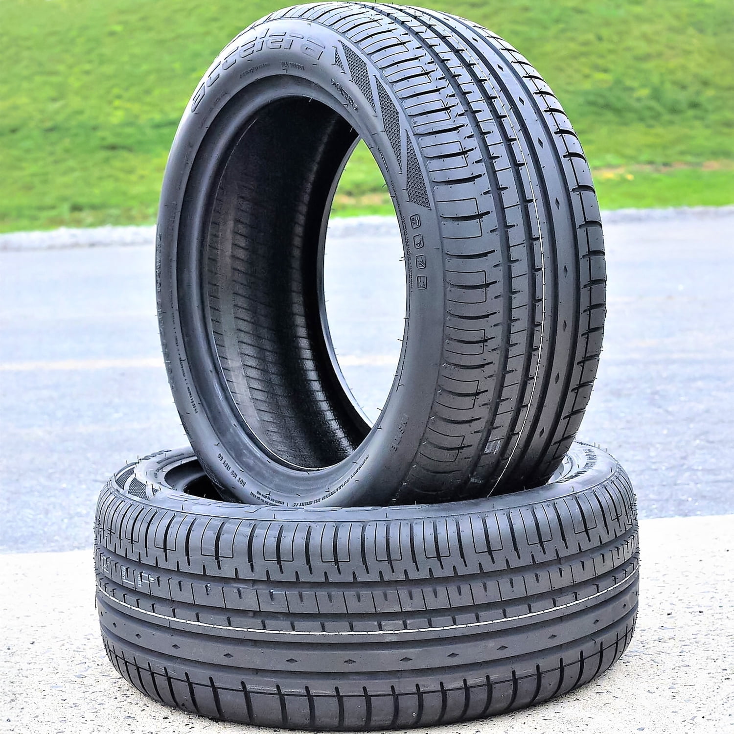 Pair of 2 (TWO) Accelera Phi-R 245/40R17 ZR 95W XL A/S High Performance Tires Fits: 1990-92 Ferrari F40 Base