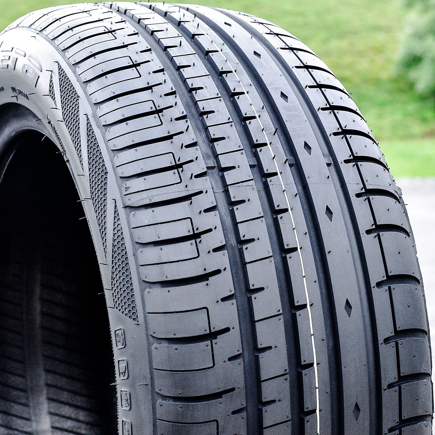 Pair of 2 (TWO) Accelera Phi-R 245/40R17 ZR 95W XL A/S High Performance Tires Fits: 1990-92 Ferrari F40 Base