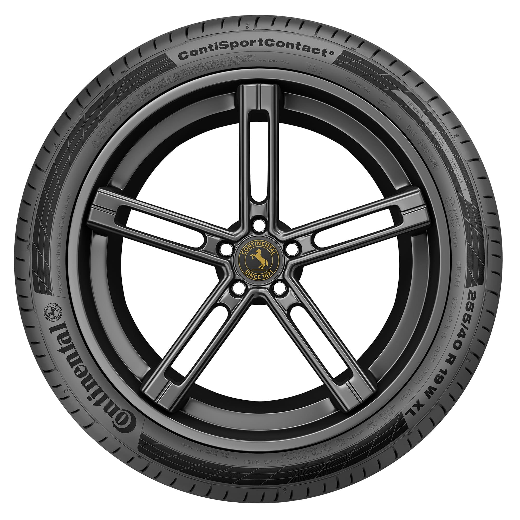 Continental ContiSportContact 5 UHP Summer 225/45R17 91Y Passenger Tire