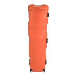 SKB Cases Deluxe ATA Hard Plastic Storage Wheeled Cart Golf Bag Travel Case, Extra Large - Orange