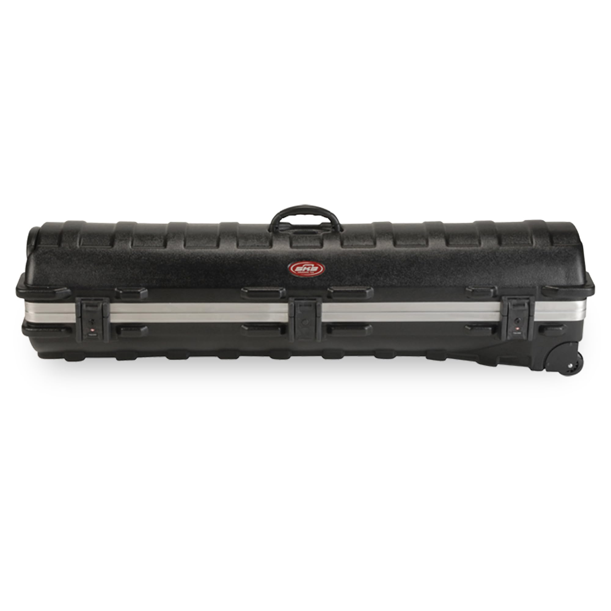 SKB Cases Deluxe ATA Hard Plastic Storage Wheeled Cart Golf Bag Travel Case, Small