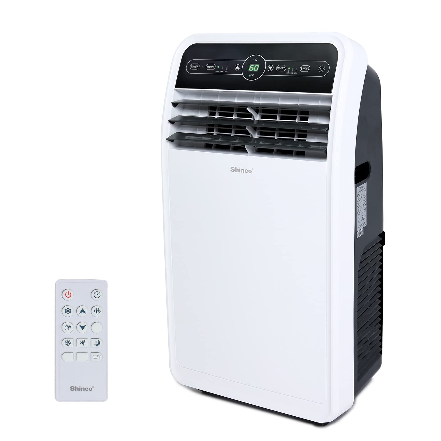 Shinco 12,000 BTU Portable Air Conditioner, Portable AC Unit with Built-in Cool, Dehumidifier&Fan Modes for Room up to 400 sq.ft