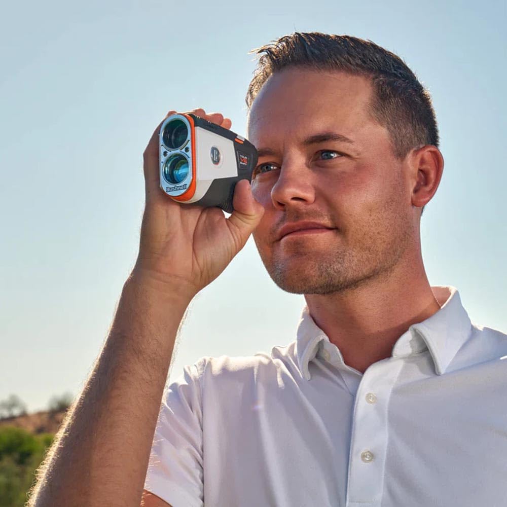 Bushnell Golf Tour V6 Shift Laser Rangefinder | Slope Compensation, PinSeeker, Magnetic Mount, 6X Magnification, 1300 Yard Range
