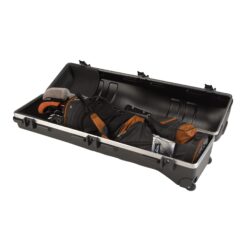 SKB Cases Deluxe ATA Hard Plastic Storage Wheeled Cart Golf Bag Travel Case, Large