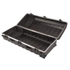 SKB Cases Deluxe ATA Hard Plastic Storage Wheeled Cart Golf Bag Travel Case, XXL