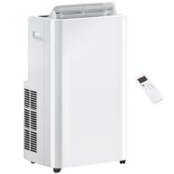 HOMCOM 12000 BTU Portable Air Conditioner with Remote Control, Free Standing AC Unit with Built-in Cool