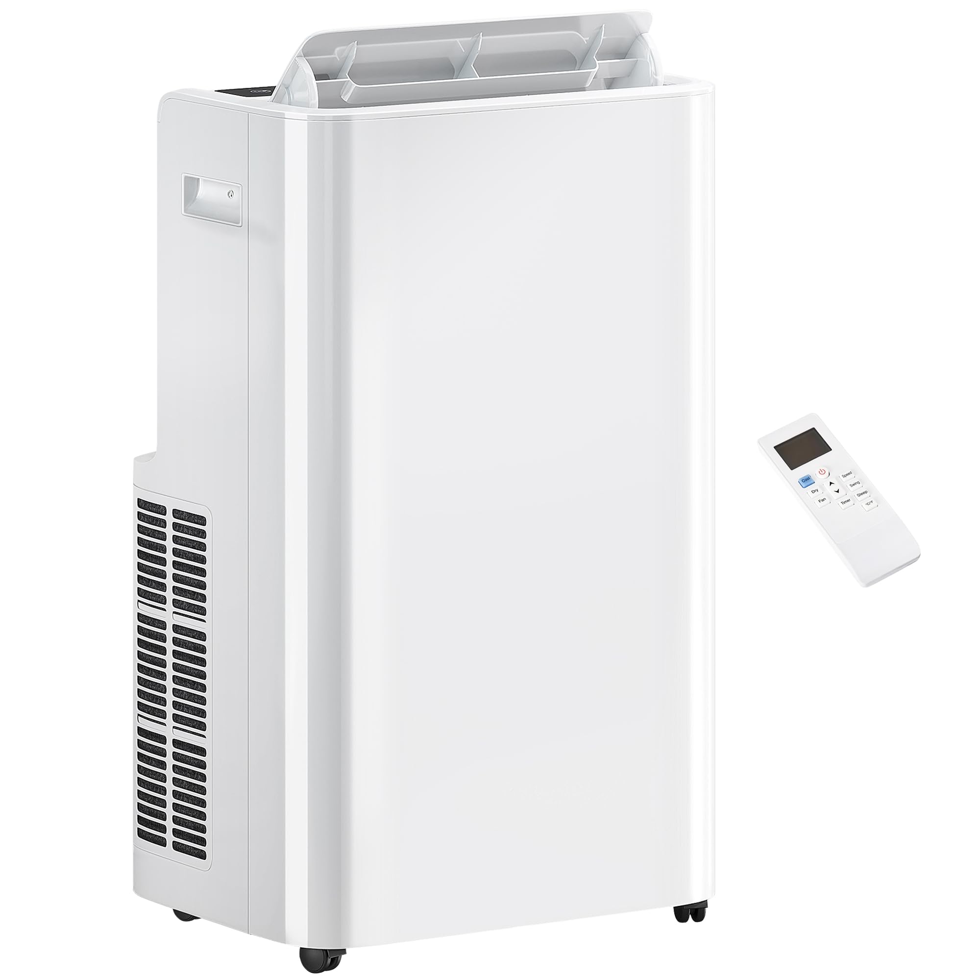 HOMCOM 12000 BTU Portable Air Conditioner with Remote Control, Free Standing AC Unit with Built-in Cool