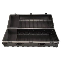 SKB Cases Deluxe ATA Hard Plastic Storage Wheeled Cart Golf Bag Travel Case, XXL
