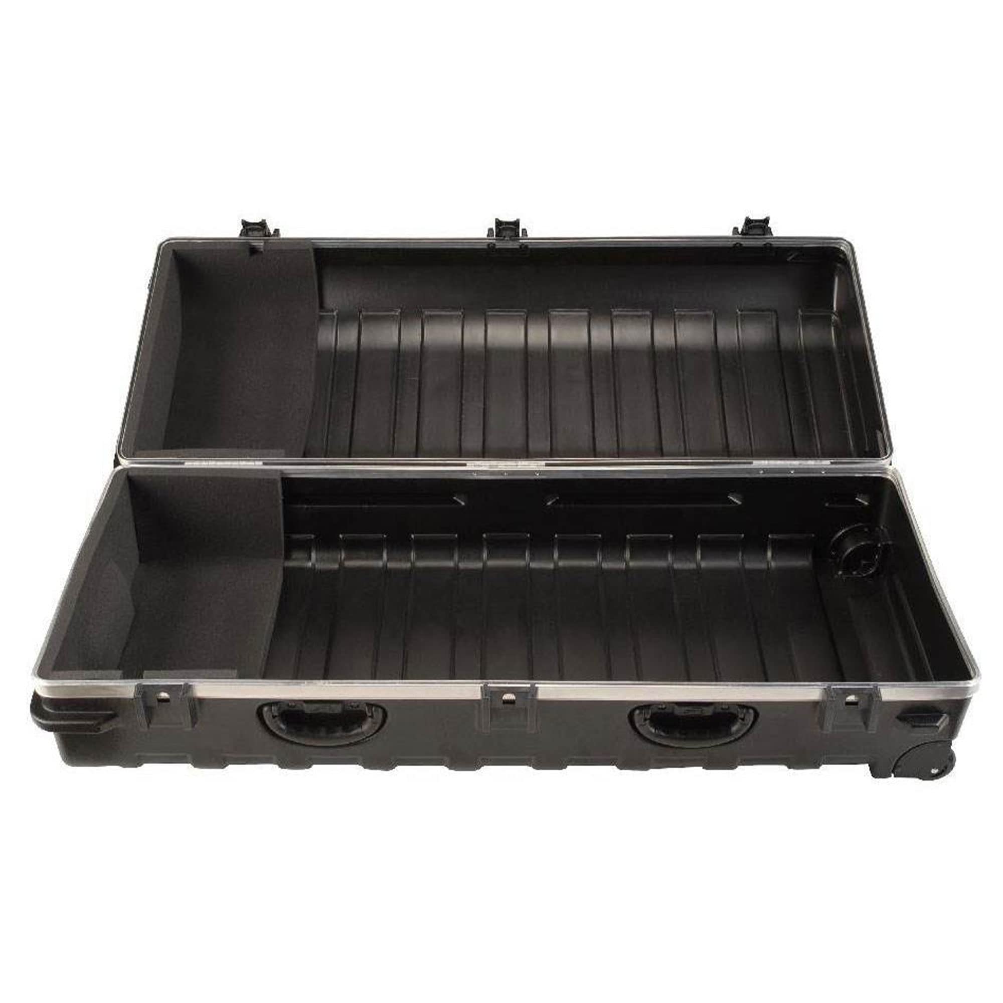 SKB Cases Deluxe ATA Hard Plastic Storage Wheeled Cart Golf Bag Travel Case, XXL