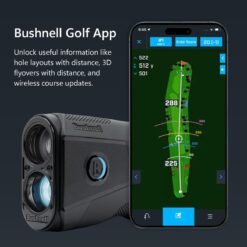 Bushnell Golf Tour V6 Shift Laser Rangefinder | Slope Compensation, PinSeeker, Magnetic Mount, 6X Magnification, 1300 Yard Range