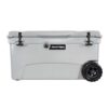 Original 110 Quart Ice Chest Heavy Duty High Performance Roto-Molded Commercial Grade Insulated Cooler with Wheels, Gray