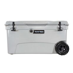 Original 110 Quart Ice Chest Heavy Duty High Performance Roto-Molded Commercial Grade Insulated Cooler with Wheels, Gray