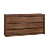 Sauder Harvey Park 6 Drawer Dresser for Bedroom Wooden Dressers & Chest of Drawers, in Grand Walnut