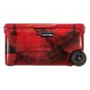 Original 110 Quart Ice Chest Heavy Duty High Performance Roto-Molded Commercial Grade Insulated Cooler with Wheels, Red Camo