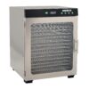 LEM Products BigBite 16-Tray Stainless Steel Dehydrator, Includes Dryer Machine and 16 Trays, Silver
