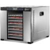 Magic Mill Food Dehydrator Machine, 11 Stainless Steel Trays, Adjustable Timer and Temperature Control, Safety Over Heat Protection
