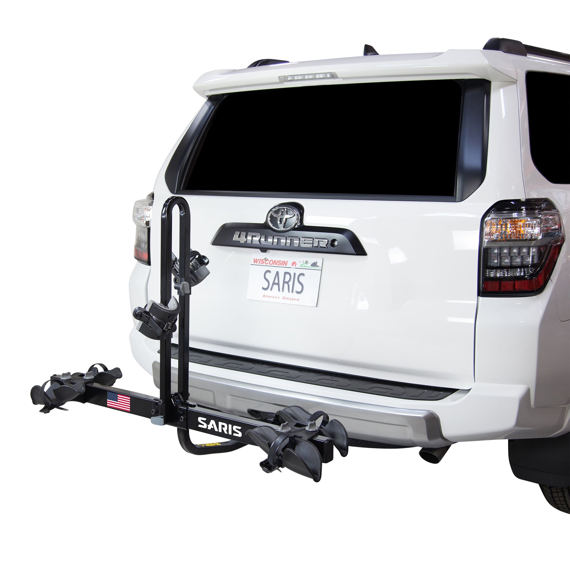 Saris Freedom 2-Bike Hitch Rack – Universal Fit for All Bike Types, 1¼" & 2" Receivers, 120 lb Capacity